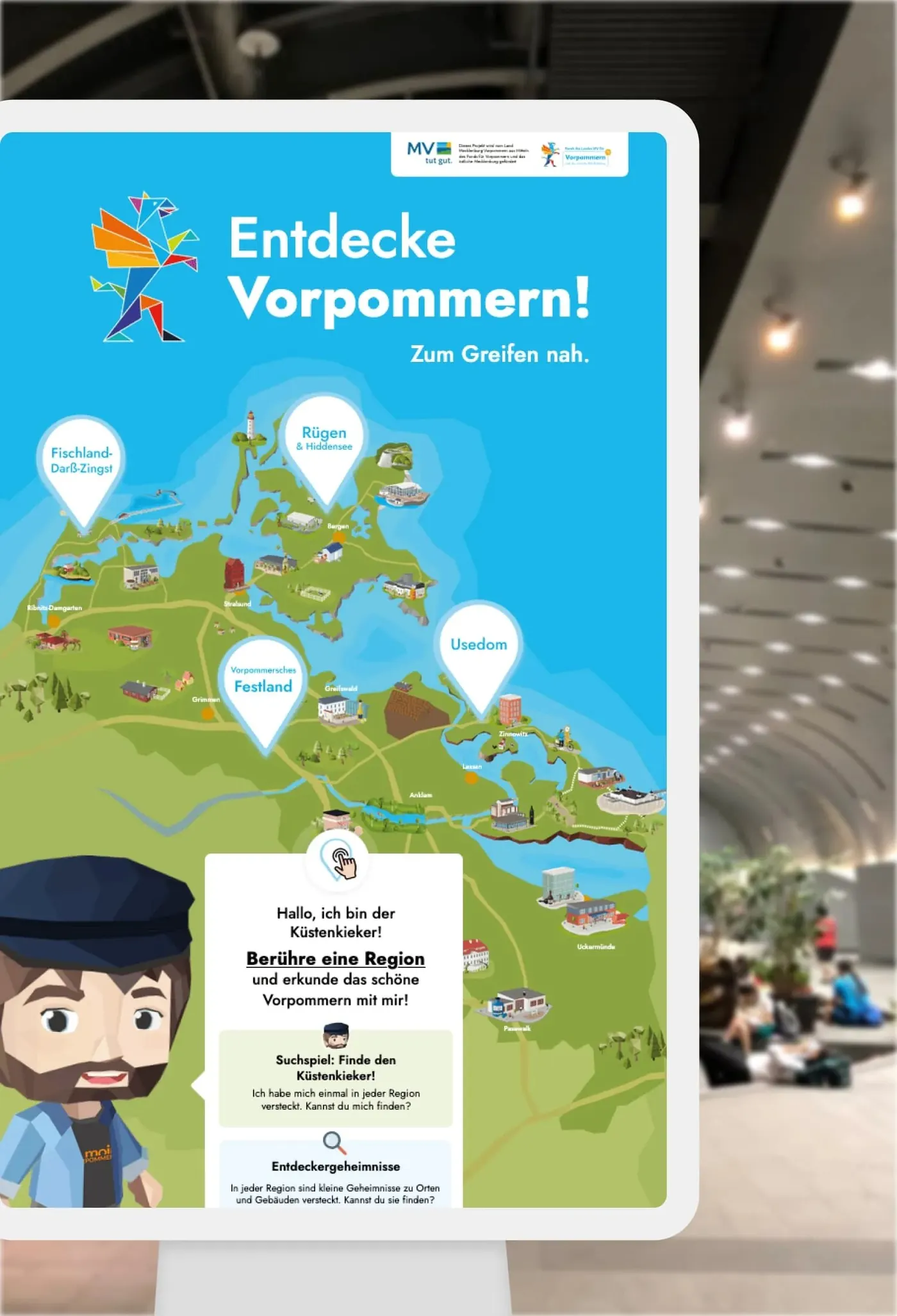 Mini.World Anwendung „Entdecke Vorpommern