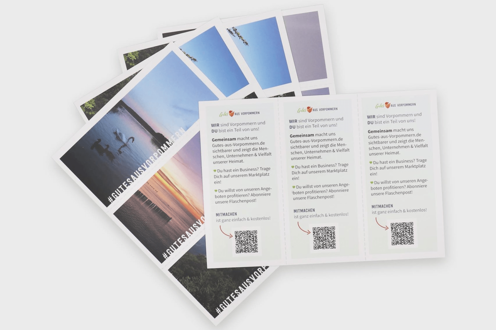 Gutes aus Vorpommern Flyerdesign