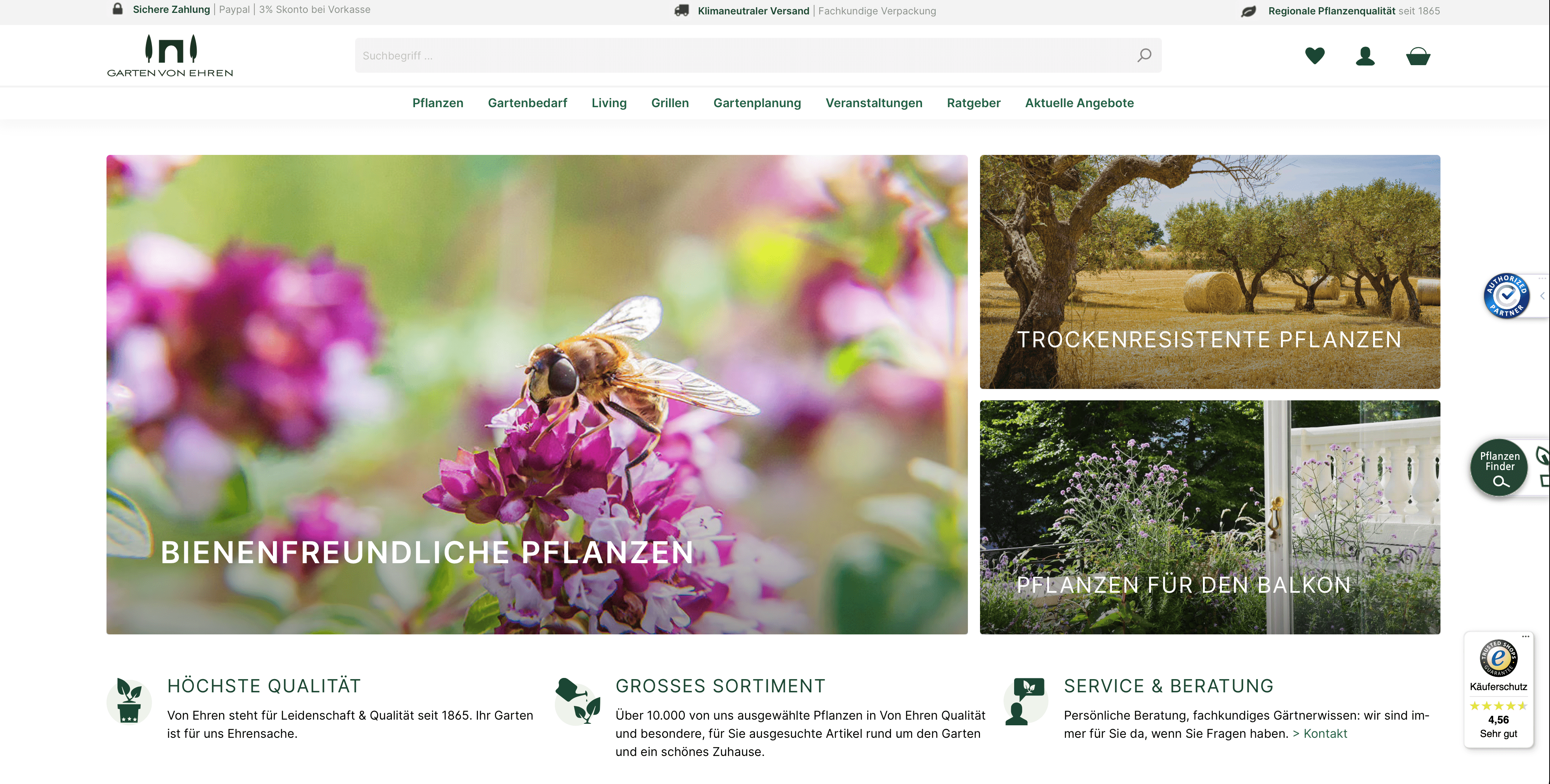 Garten von Ehren Startseite