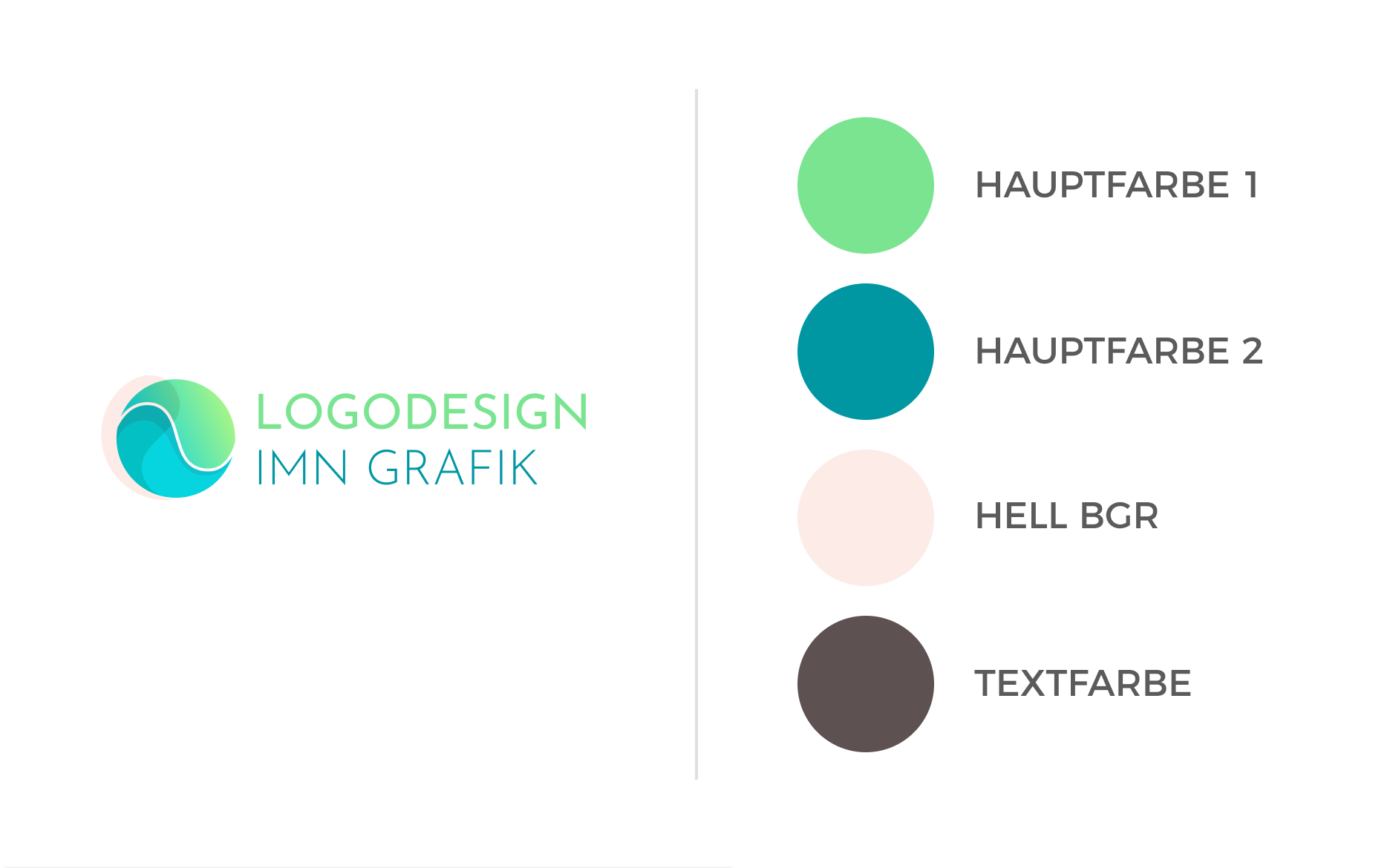 Beispielgrafik Logodesign mit Farbzusammenstellung
