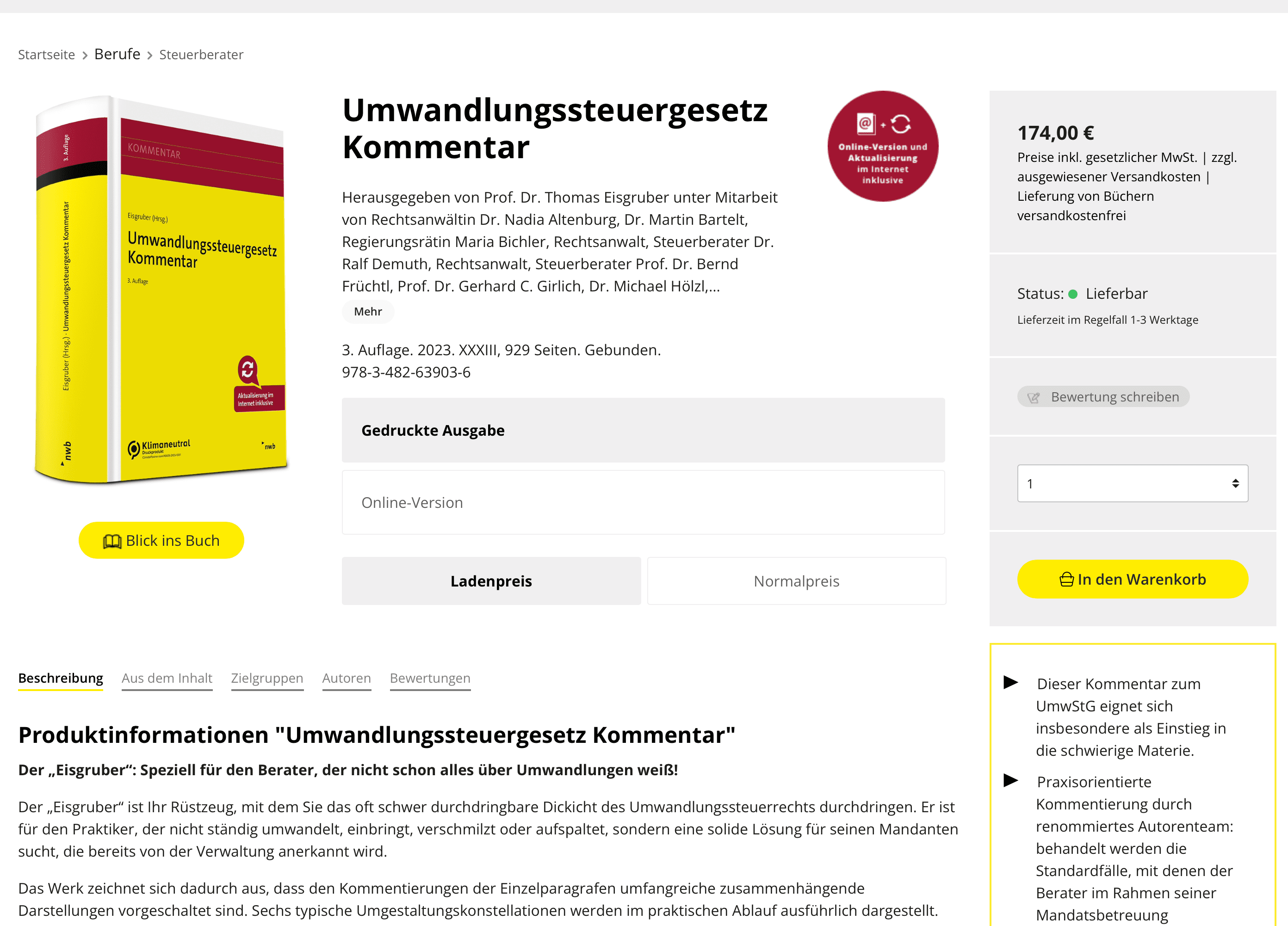 NWB Produktdetailseite